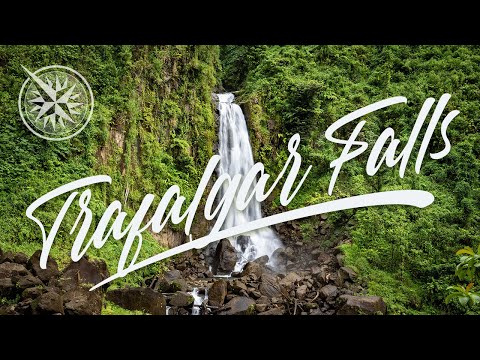 Trafalgar Falls, Dominica - Climbing all the way to the top