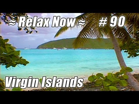 RELAX. ST. JOHN, US Virgin Islands Maho Bay #90 Beaches Ocean Waves USVI calm beach sounds Trunk