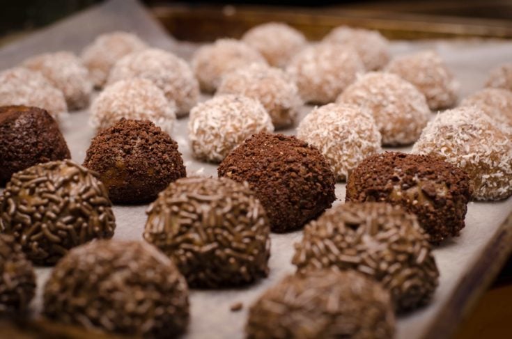 Caribbean rum balls